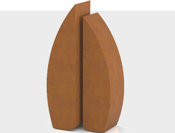 Urne cinerarie in acciaio corten