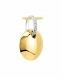 Pendente di ceneri in oro giallo e bianco 14 carati