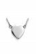 Collana portaceneri con cuore in acciaio inox - riempibile