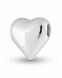 Cuore ciondolo porta cenere in argento 925