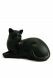 Urna a forma di gatto di colore nero