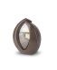 Urna cineraria piccola in ceramica ‘Forever Framed’ marrone scuro, personalizzabile con immagine