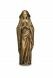 Statua commemorativa di Maria con mani giunte in bronzo