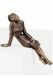 Scultura funeraria Seduto con libro – decorazione tombale – 3D, a terreno, con perni di sotto