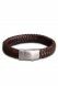 Bracciale cinerario in cuoio intrecciato con portaceneri