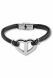 Bracciale cinerario in cuoio intrecciato con portaceneri