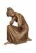 Scultura funeraria Donna addolorata – edizione limitata, 3D, a terreno, con perni di sotto