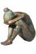 Scultura funeraria Donna in lutto – edizione limitata, 3D, a terreno, con perni di sotto