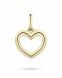 Pendente commemorativo Cuore in placcato oro giallo