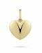 Pendente commemorativo Cuore placcato oro giallo