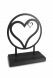 Scultura cineraria 'Cuore' con perla di cenere