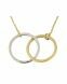 Collana con simbolo in oro 14 kt bicolore