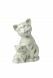 Urna cineraria per gatti bianco lucido