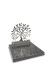 Monumento cinerario in granito con Albero della Vita in acciaio inox