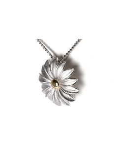 Ciondolo porta ceneri 'Fiore' in argento (925)