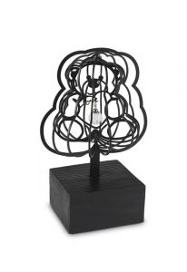 Scultura cineraria 'Orsetto coccolone' con perla di cenere
