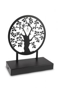 Scultura cineraria 'Albero della vita' con ciondolo con cenere