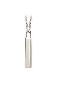 Ash jewel pendant silver tube