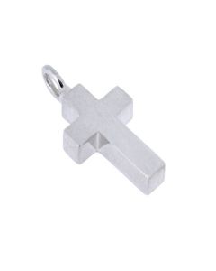 Memorial jewelry cross silver