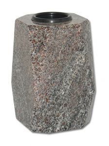 Vaso commemorativo in vari tipi di granito
