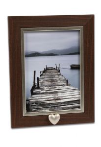 Cornice fotografica cineraria con cuoricino