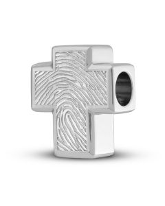 Ciondolo / perla di ceneri commemorativa per impronte digitali