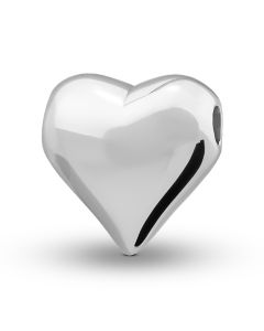 Cuore splendente ciondolo porta cenere in argento 925