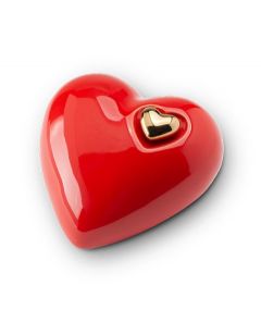 Urna cineraria ricordo a forma di cuore in diverse dimensioni