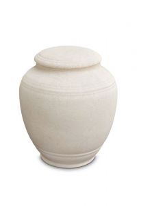 Mini urna cineraria in porcellana 'Classica' - Beige