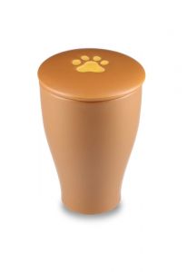 Pet cremation ashes urn with paw print