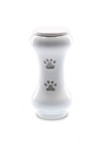 Pet cremation ashes urn with paw print