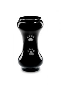 Pet cremation ashes urn with paw print