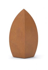 Mini urna cineraria in acciaio corten