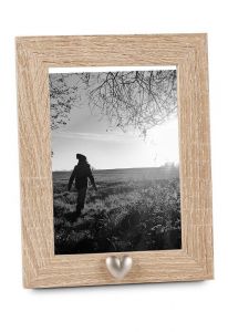 Cornice fotografica cineraria con cuoricino