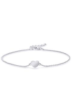Bracciale commemorativo Cuore in argento 925