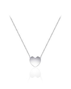 Ciondolo commemorativo Cuore in argento 925 con catena
