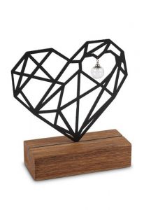Scultura commemorativa con scomparti per ceneri "Per sempre nel mio cuore"