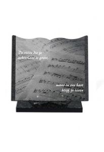 Pietra commemorativa con incisione laser