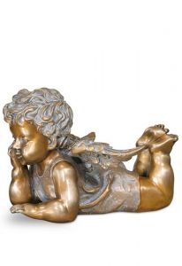 Statua commemorativa Angelo disteso – 3D, a terreno, con perni di sotto