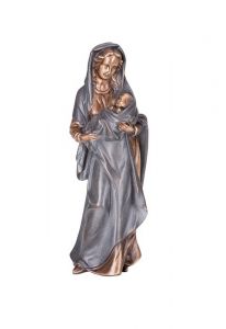 Statua commemorativa Maria con bambino in varie dimensioni – 3D, a terreno, con perni di sotto