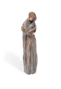 Scultura funeraria Abbraccio – tridimensionale, a terreno, con perni di sotto