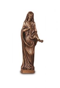 Scultura bronzata tombale della Madonna