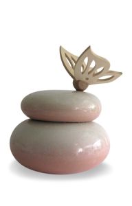 Urna cineraria in ceramica fatta a mano