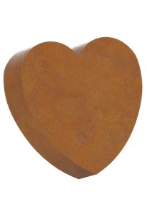 Mini urna cineraria in acciaio corten