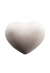 Mini urna cineraria 'Cuore' in legno di naturale tiglio