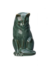 Urna in ceramica gatto in vari colori