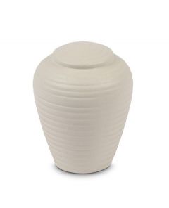 Mini urna cineraria in ceramica 'Art for Eternity' bianca