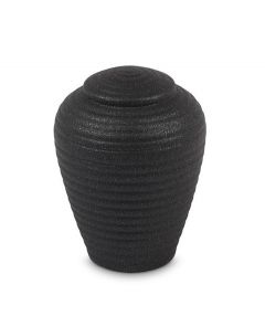 Mini urna cineraria in ceramica 'Art for Eternity' nera