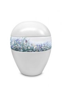 Mini urna cineraria in porcellana 'Margherite'