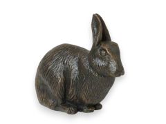 Urna per coniglio in bronzo antico